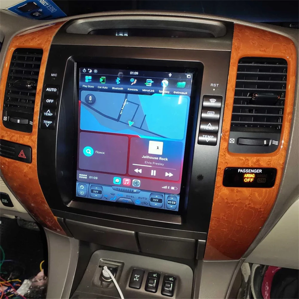 128 Г Для Toyota Prado Land Cruiser 120 2002-2009 Android Автомобильное радио GPS Навигация Мультимедийный плеер Стерео головное устройство Carplay 4G