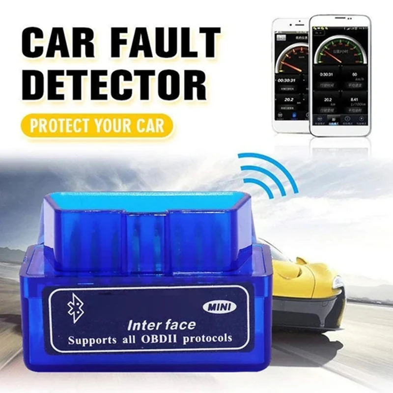 Автомобильный детектор неисправностей, мини Bluetooth, автомобильный детектор неисправностей, поддержка протоколов OBD2, автомобильный Стайлинг