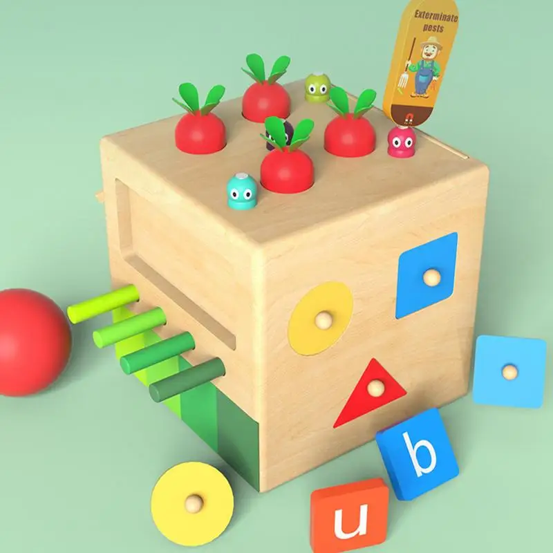 Детский Кубик, Деревянный Детский Кубик для занятий с сортировкой формы, развивающие игрушки-головоломки для мальчиков и девочек дошкольного возраста