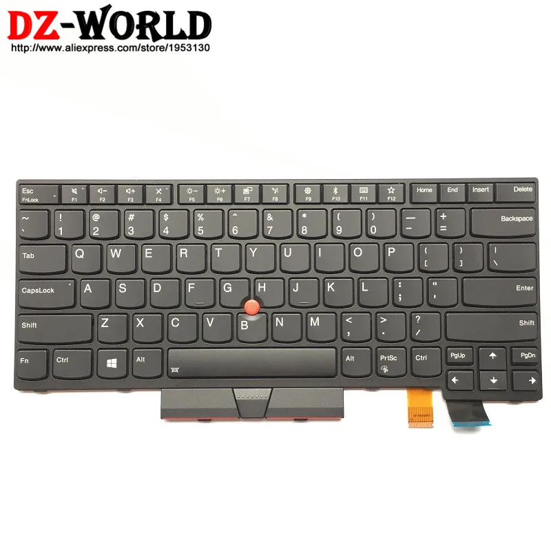 Новая/Оригинальная клавиатура с подсветкой на американском и английском языках для Lenovo Thinkpad T470 T480 A475 A485 с Подсветкой Teclado 01AX569 01AX487 01AX528 01HX419