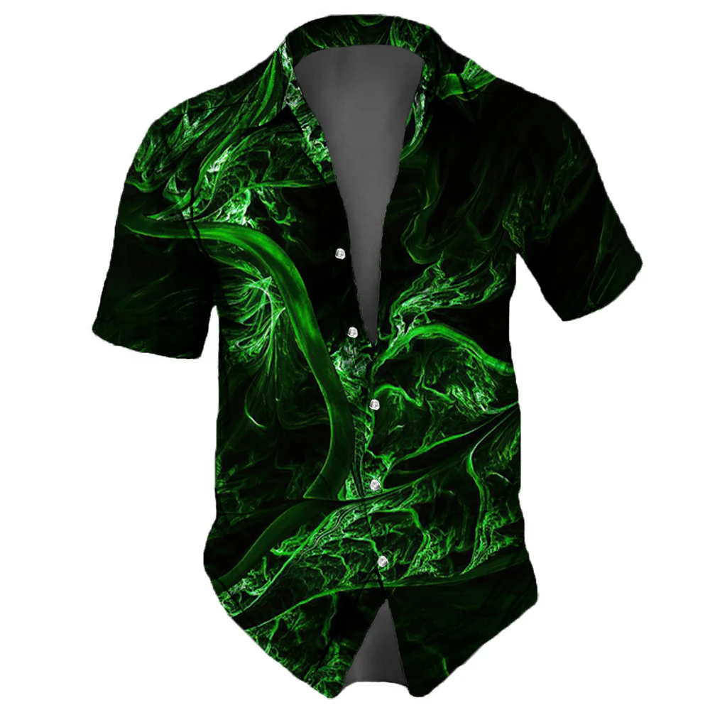 Новая рубашка для мужчин, Уличные дизайнерские футболки с 3D-принтом, Свободные рубашки оверсайз и блузки, мужская одежда премиум-класса, повседневные топы